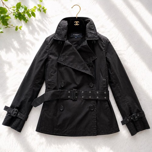 Manteau trench court burberry - manteau,